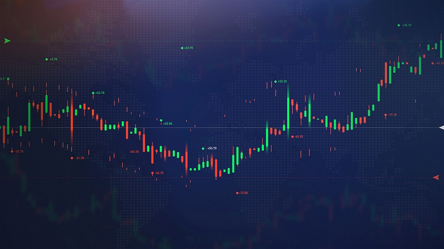 Graph showing recent cryptocurrency market trends
